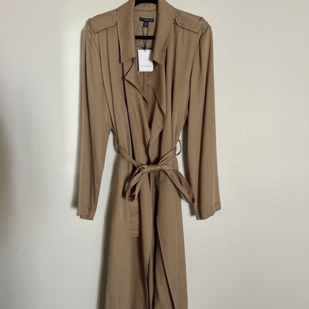 Sand Long Jacket TrenchCoat